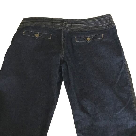 Street Trouser Jeans Low Waist Black Wash Stretchy Straight Womens 13 NWT Y2K - Picture 2 of 10